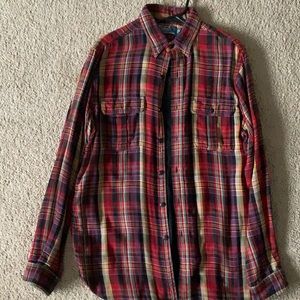 Polo flannel lined button up shirt
